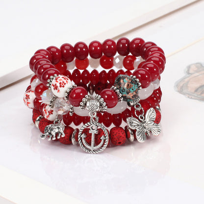 Bohemia Butterfly Multi-layered Bracelet