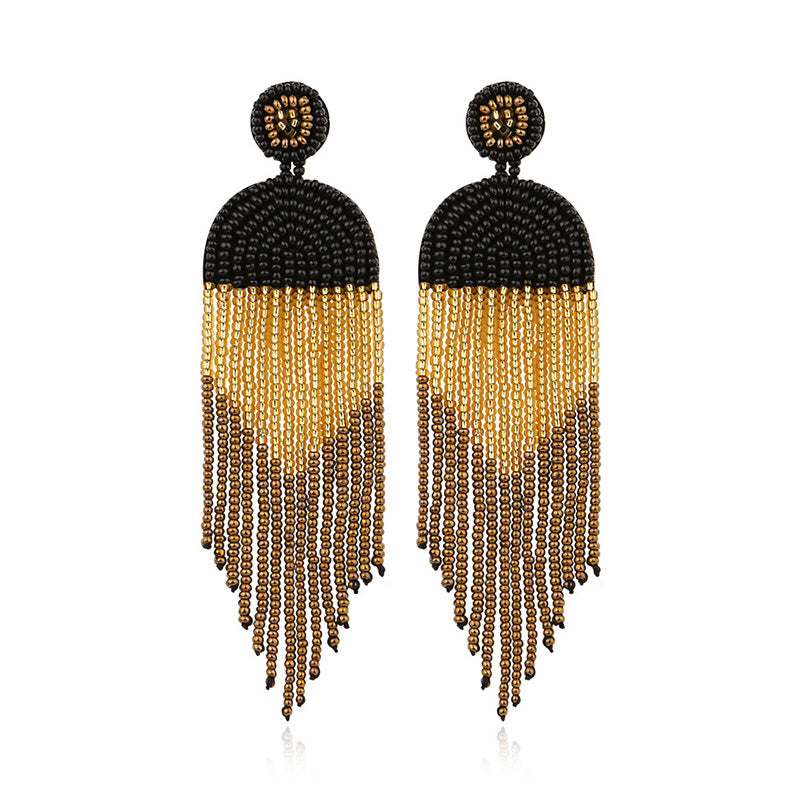 Bohemian Retro Ethnic Style Tassel Earrings