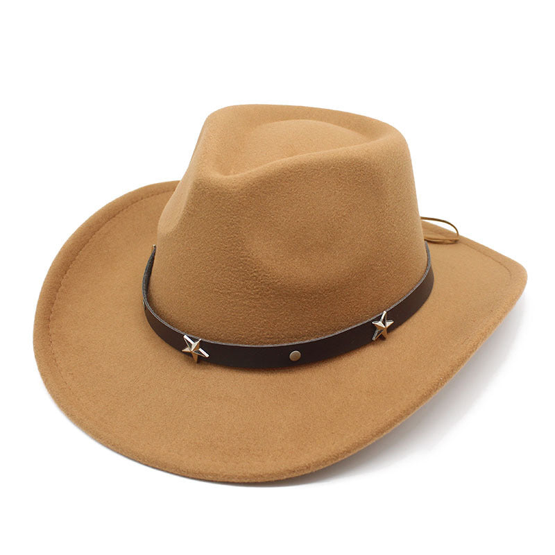 Western Felt Cowgirl Fedora Hat