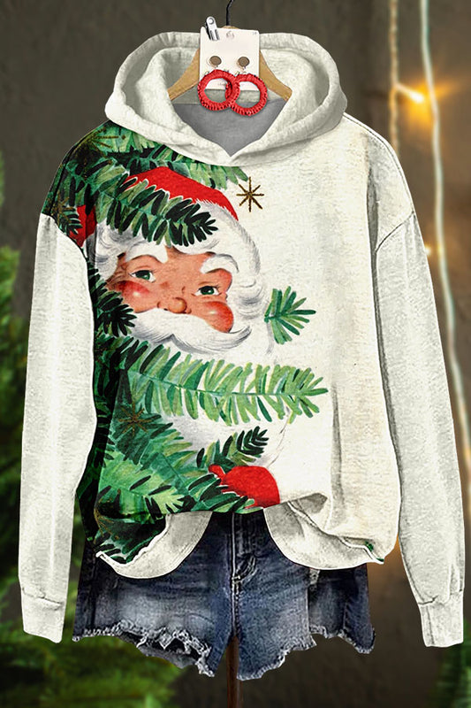 Christmas Tree Santa Claus Hoodie