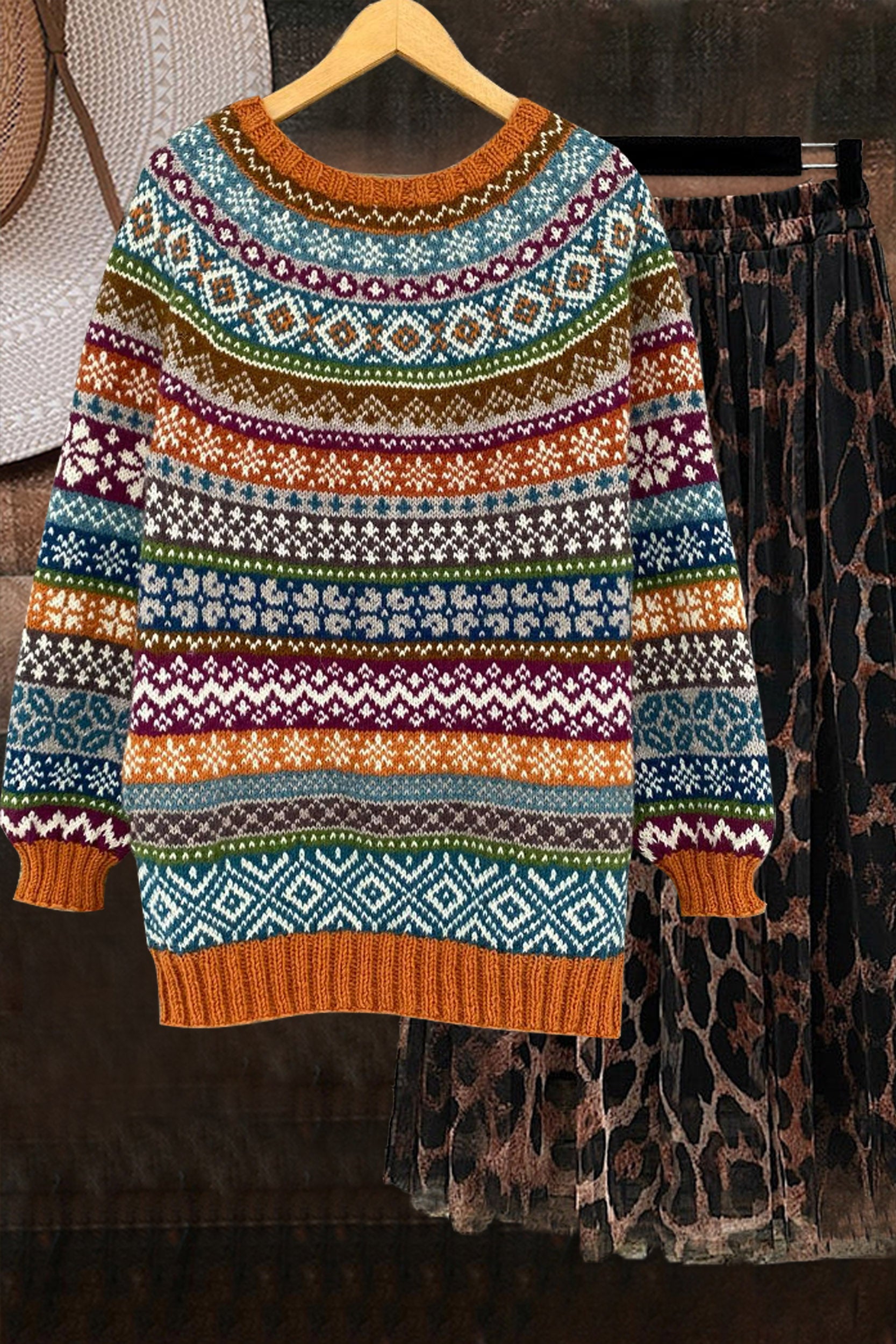 Ethnic Knitted Sweater