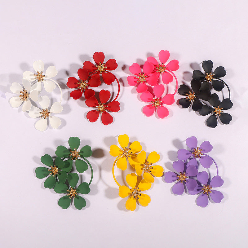 Beautiful Irregular Flower Earrings