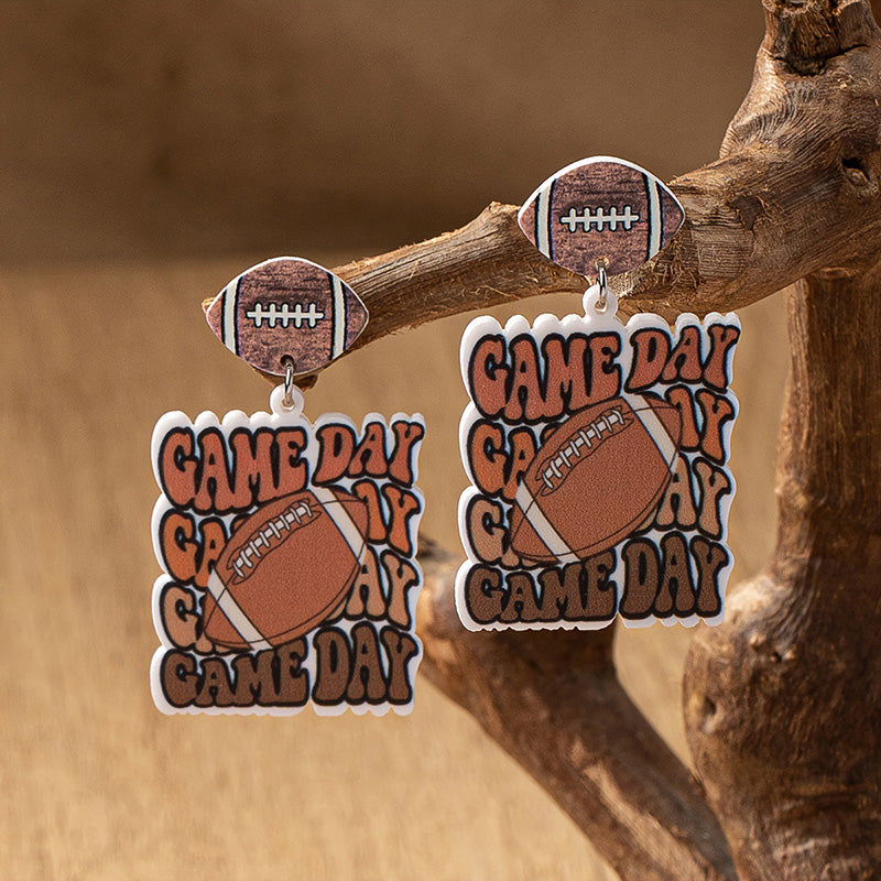 Distinctive Gameday Football Earrings