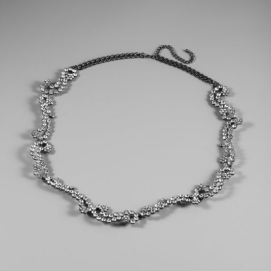 Sparkling Diamond Waist Chain