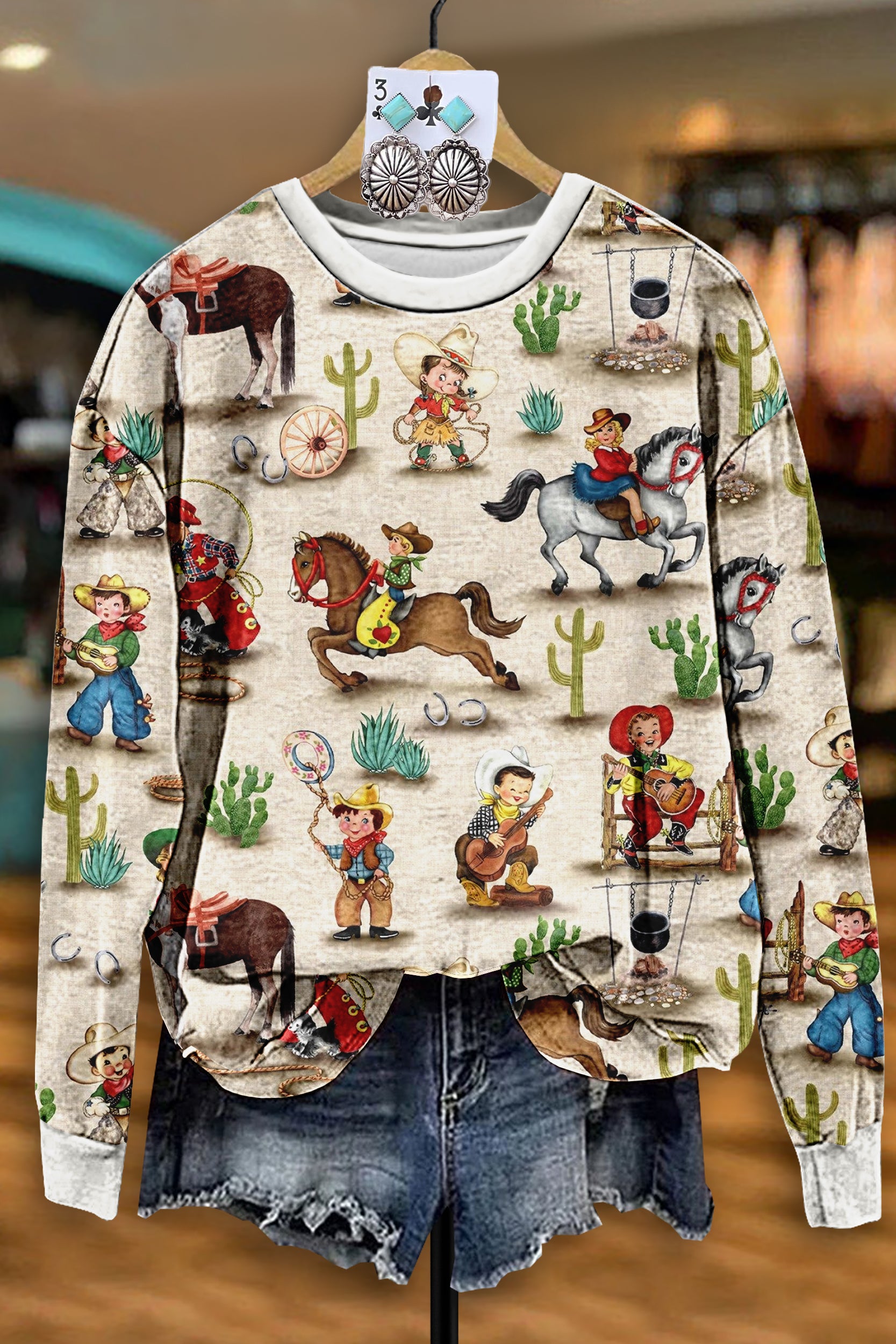 Vintage Western Kids Rodeo Sweatshirt