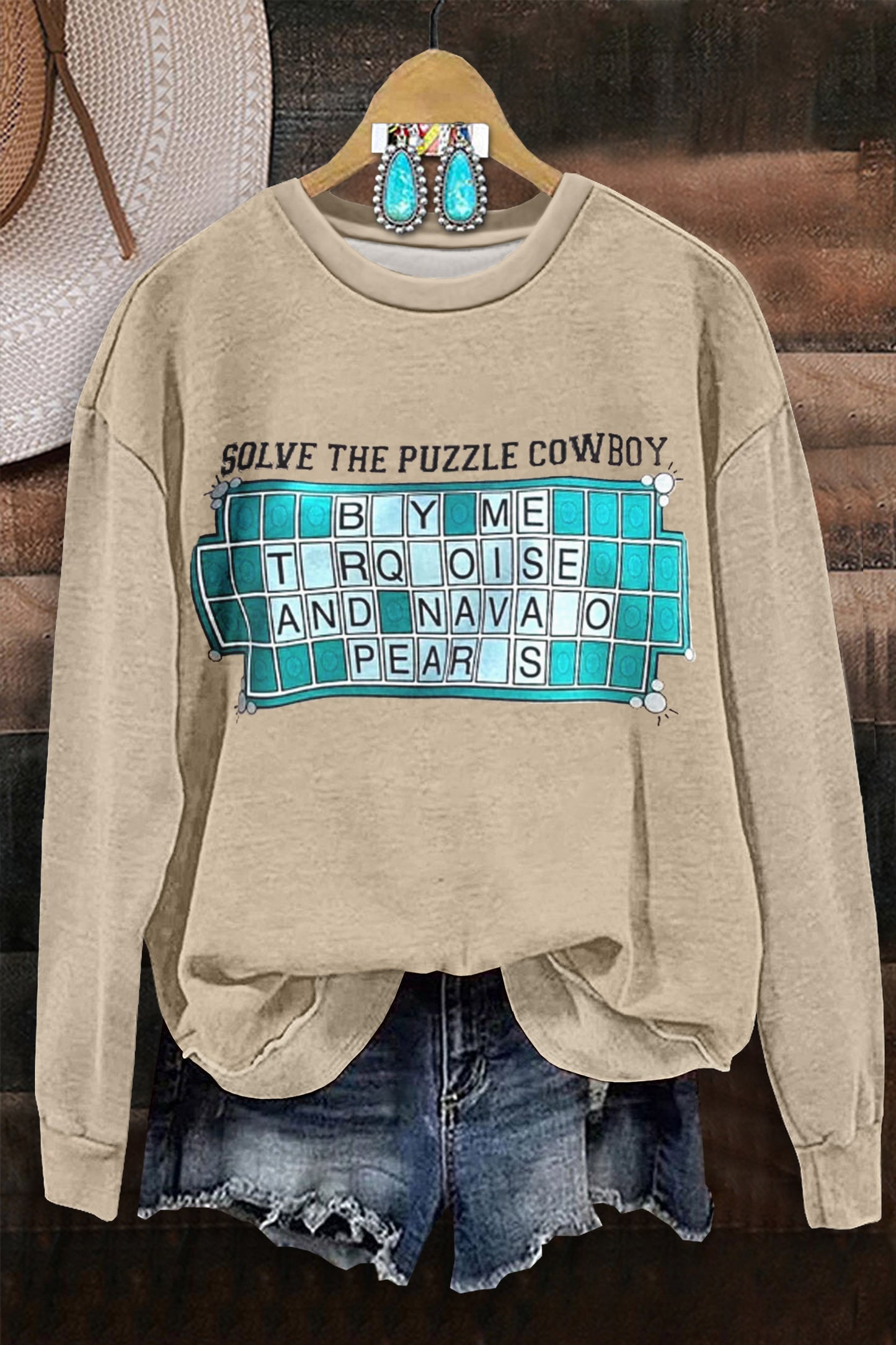 Solve The Puzzle Cowboy Sweatshirt