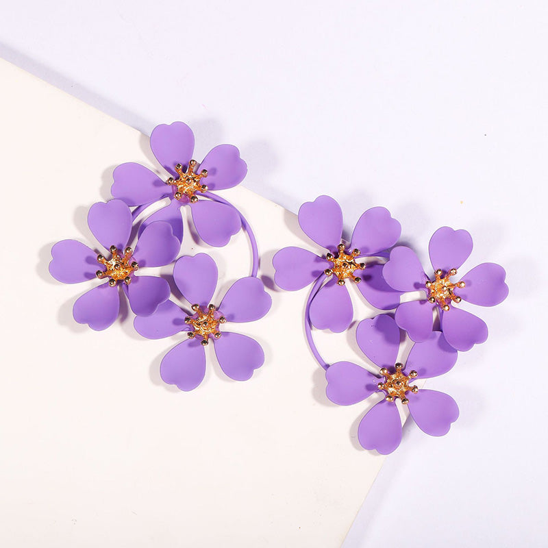 Beautiful Irregular Flower Earrings