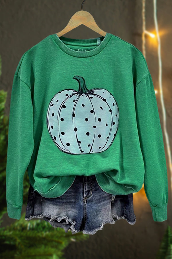 Casual Pumpkin Sweatshirt