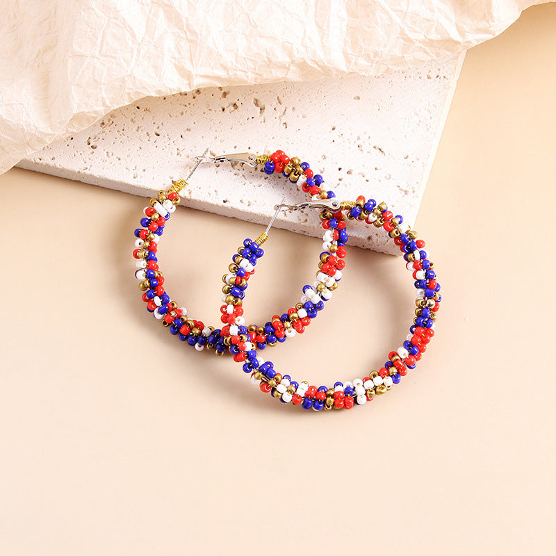 Colorful Independence Day Earrings