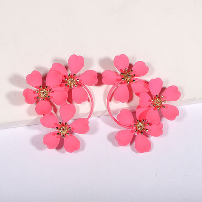 Beautiful Irregular Flower Earrings