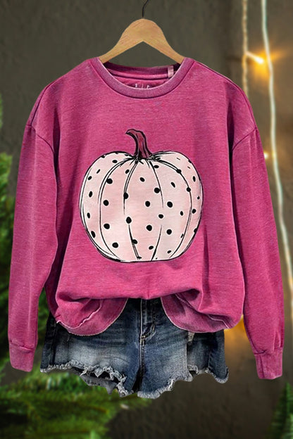 Casual Pumpkin Sweatshirt