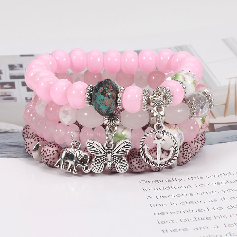 Bohemia Butterfly Multi-layered Bracelet