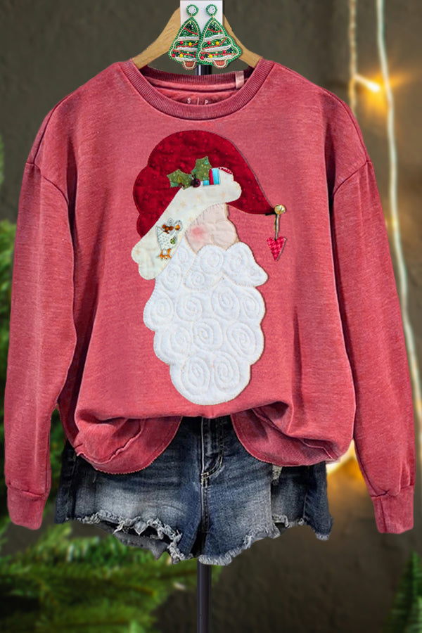 Vintage Color Block Christmas Sweatshirt