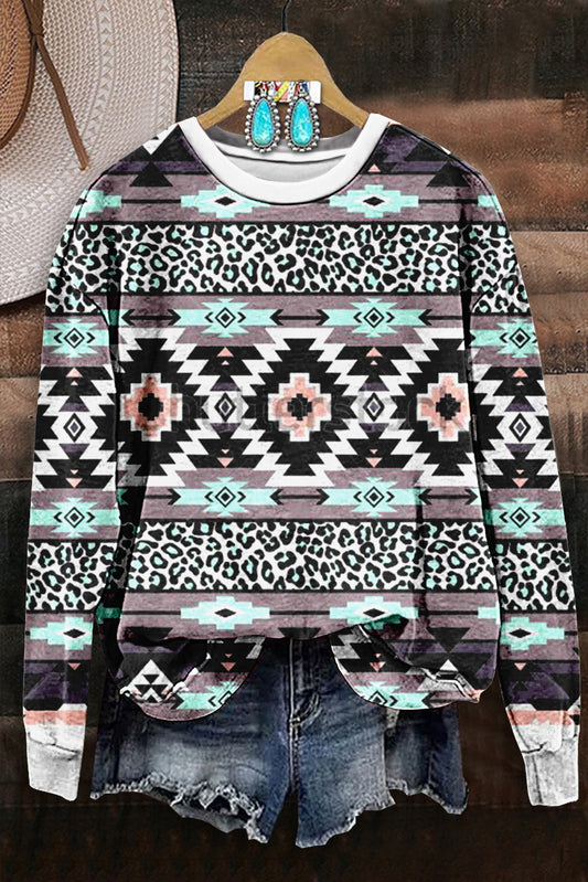 Aztec Abstract Geometric Sweatshirt