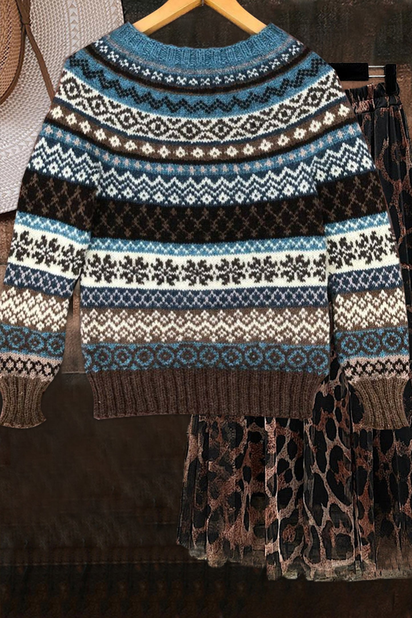 Ethnic Knitted Sweater