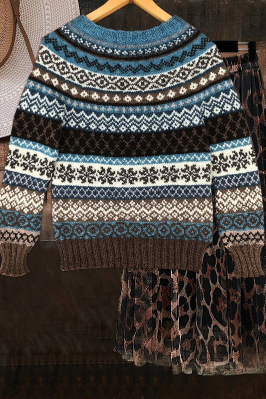 Ethnic Knitted Sweater