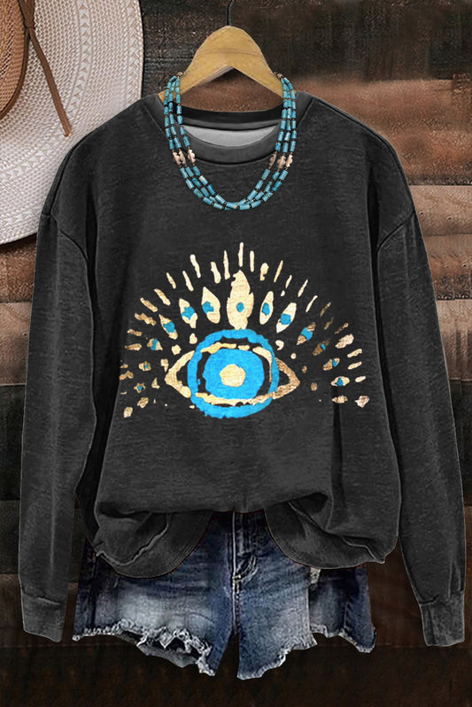 Evil Eye Graphic Sweatshirt