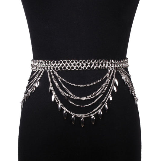 Chic Hollow Multi-layer Waist Chain