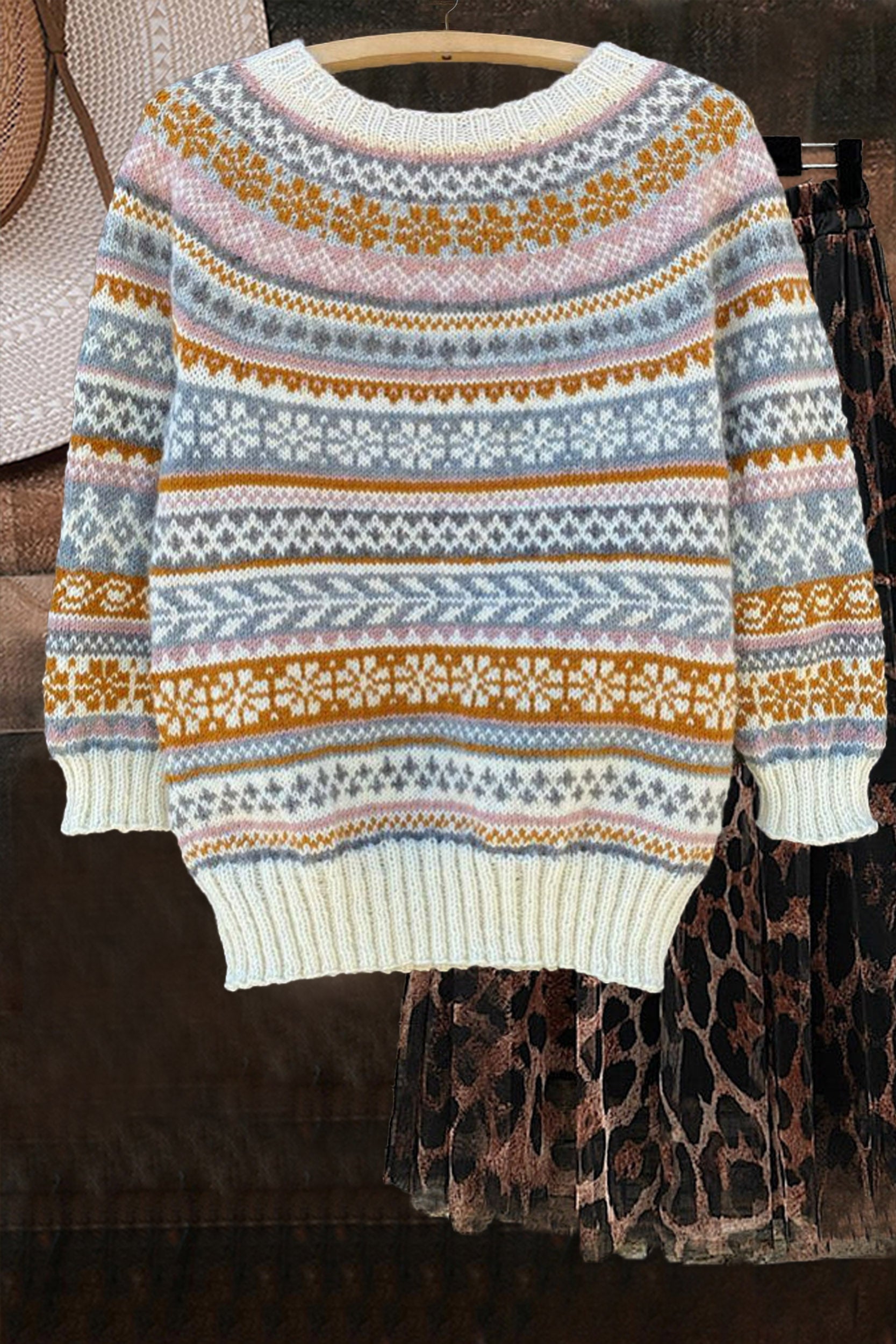 Ethnic Knitted Sweater