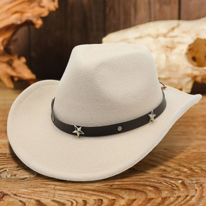 Western Felt Cowgirl Fedora Hat