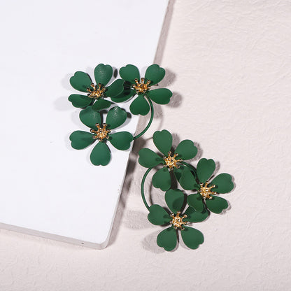 Beautiful Irregular Flower Earrings