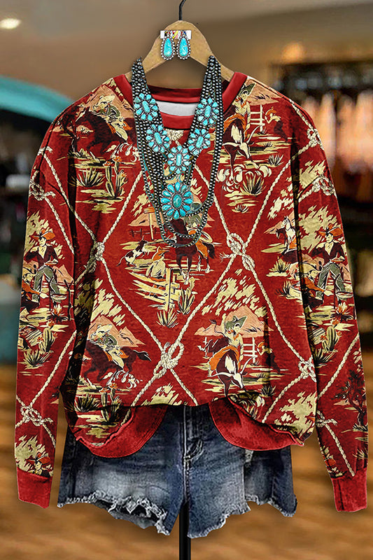 Vintage Western Rodeo Sweatshirt