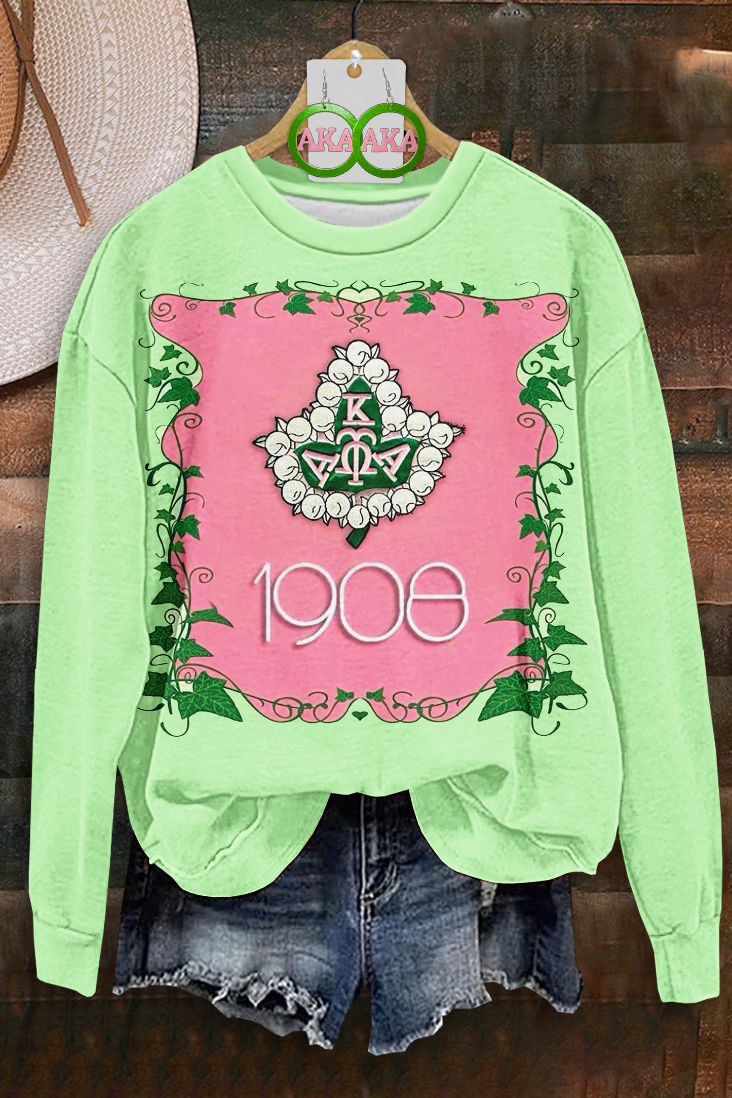 Fresh Alpha Kappa Alpha Sorority Print Sweatshirt