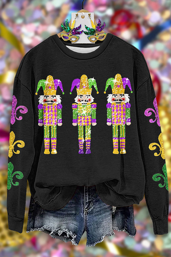 Classic Mardi Gras Nutcracker Print Top