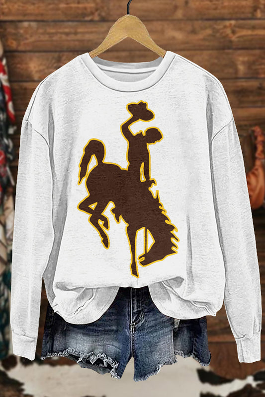 Gameday Wyoming Cowboys Print Sweatshirt