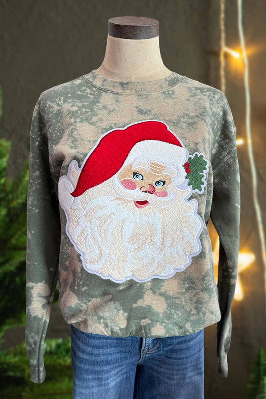 Vintage Santa Patch Crewneck Sweatshirt