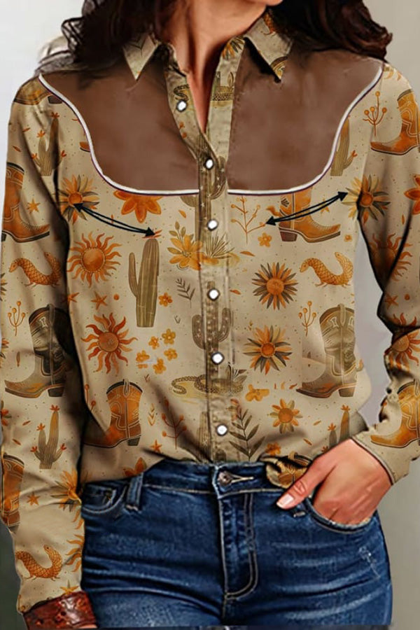 Western Print Shirt