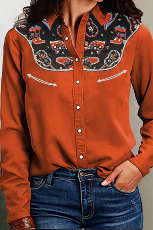 Western Print Shirt