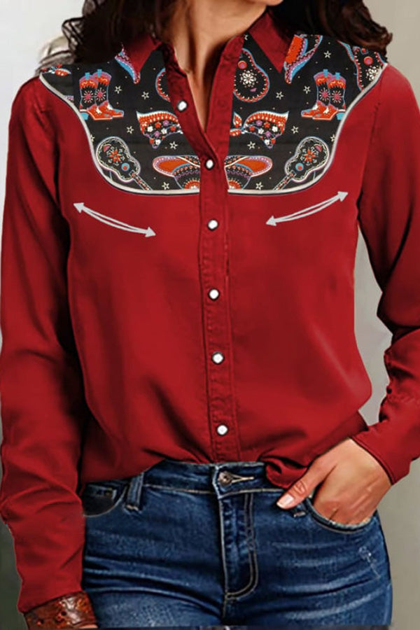 Western Print Shirt