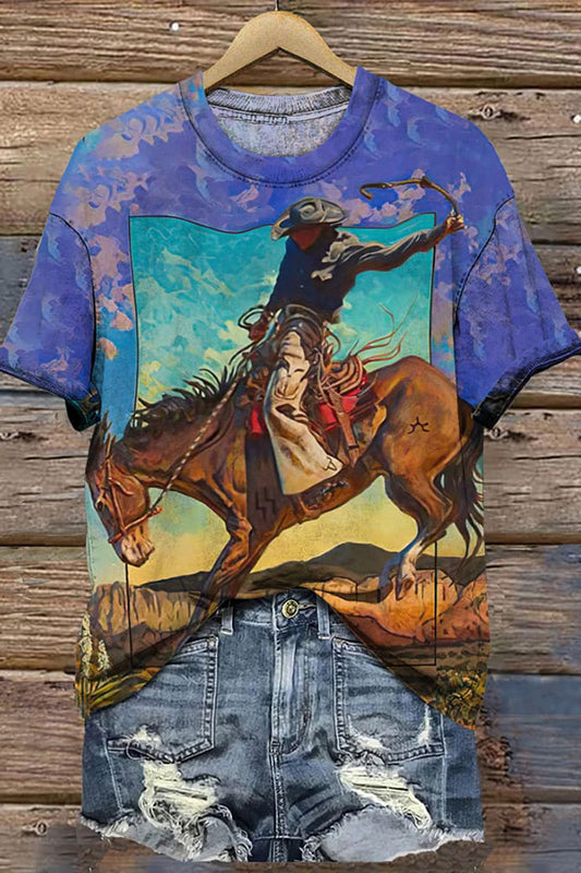 Women's Wilderness Denim Vintage Print T-Shirt