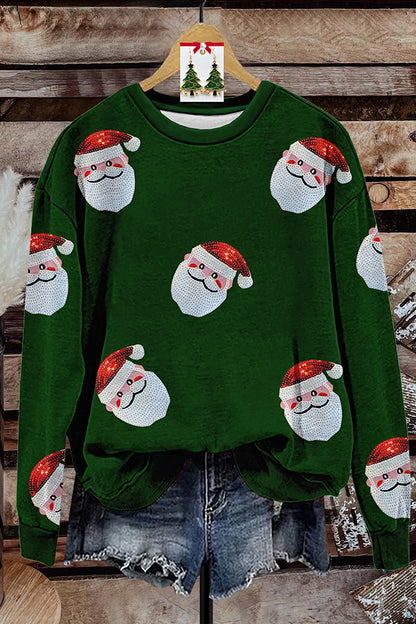 Santa Sequined Sweatshirt