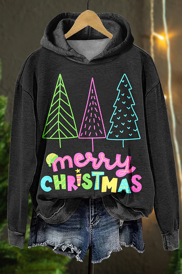 Merry Christmas Tree Hoodie