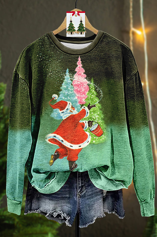 Retro Ugly Christmas Santa Magic Sweatshirt