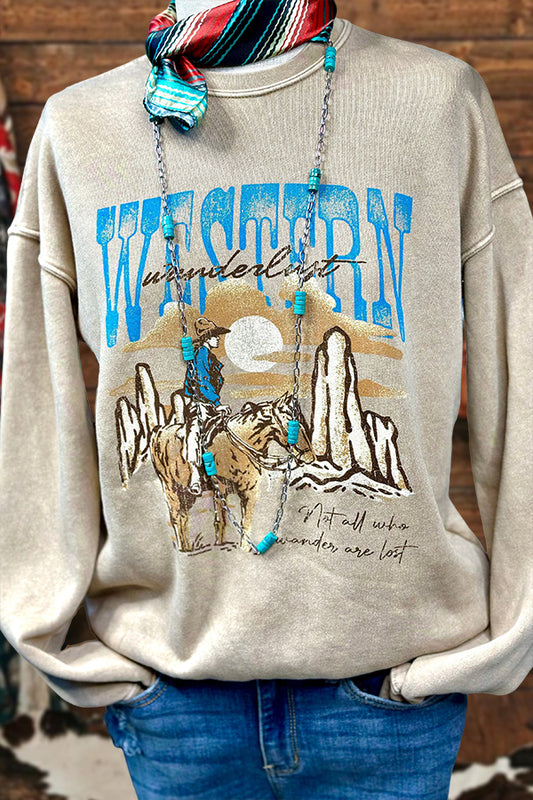 Western Cowboy Casual Sweatshirt