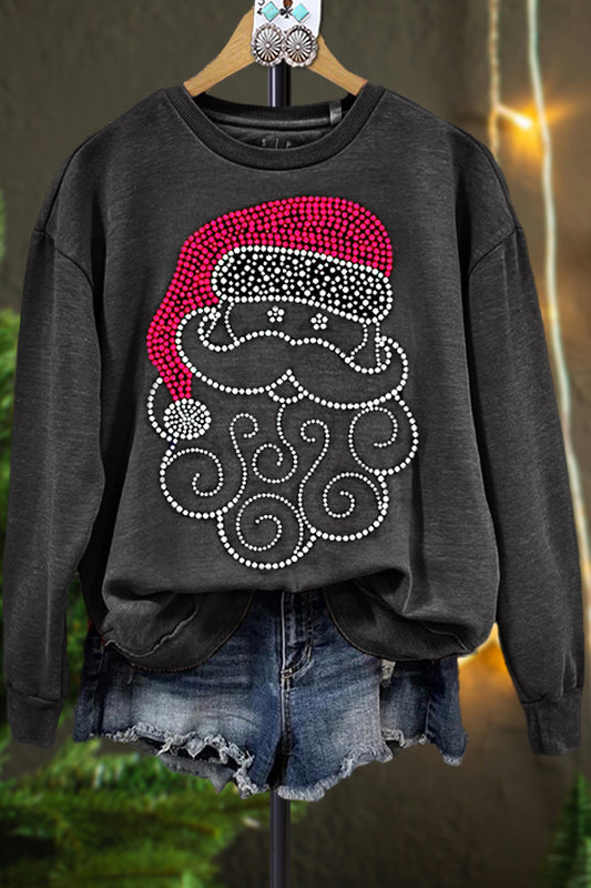 Classic Contrast Color Santa Sweatshirt