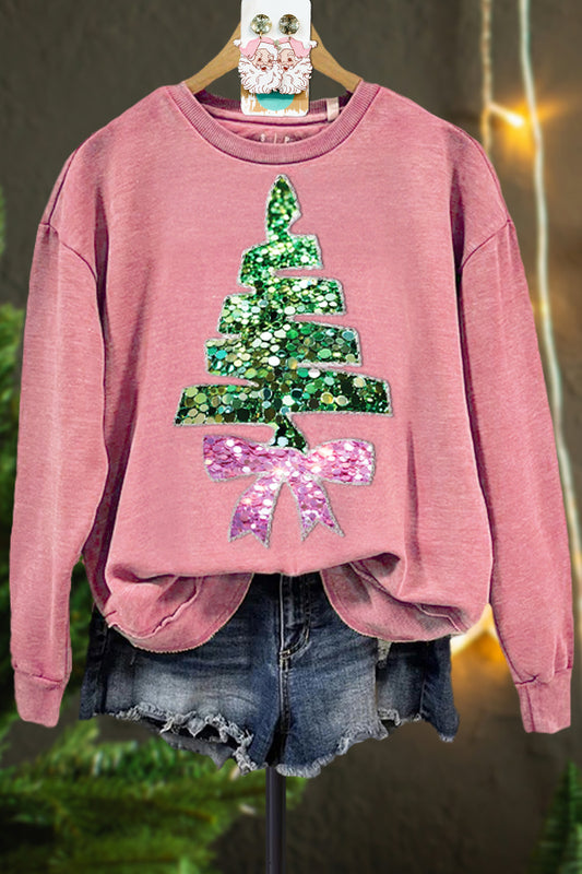 Classic Contrast Christmas Tree Sweatshirt