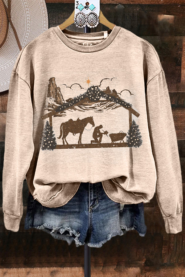 Vintage Western Long Sleeve Sweatshirt