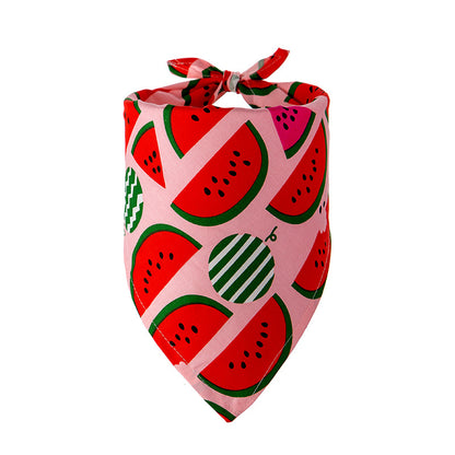 Cartoon Fruit Print Scarf