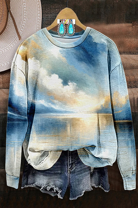 Tranquil Dawn Lakeview Long Sleeve Sweatshirt