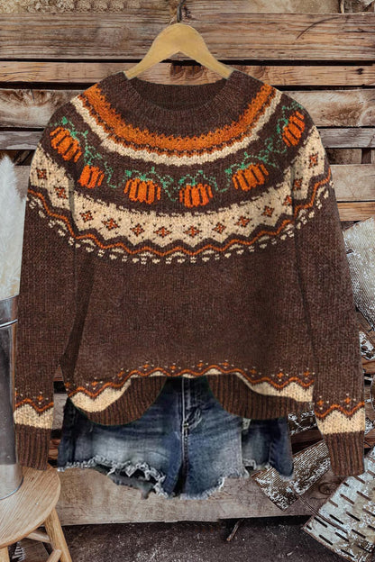 Halloween Pumpkin Sweater