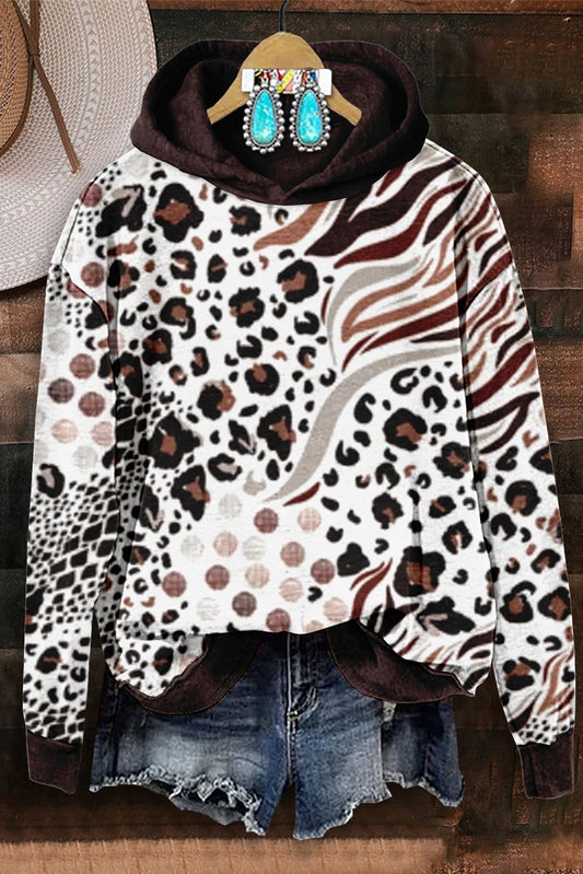 Unique Beauty Leopard Snake Print Sweatshirt