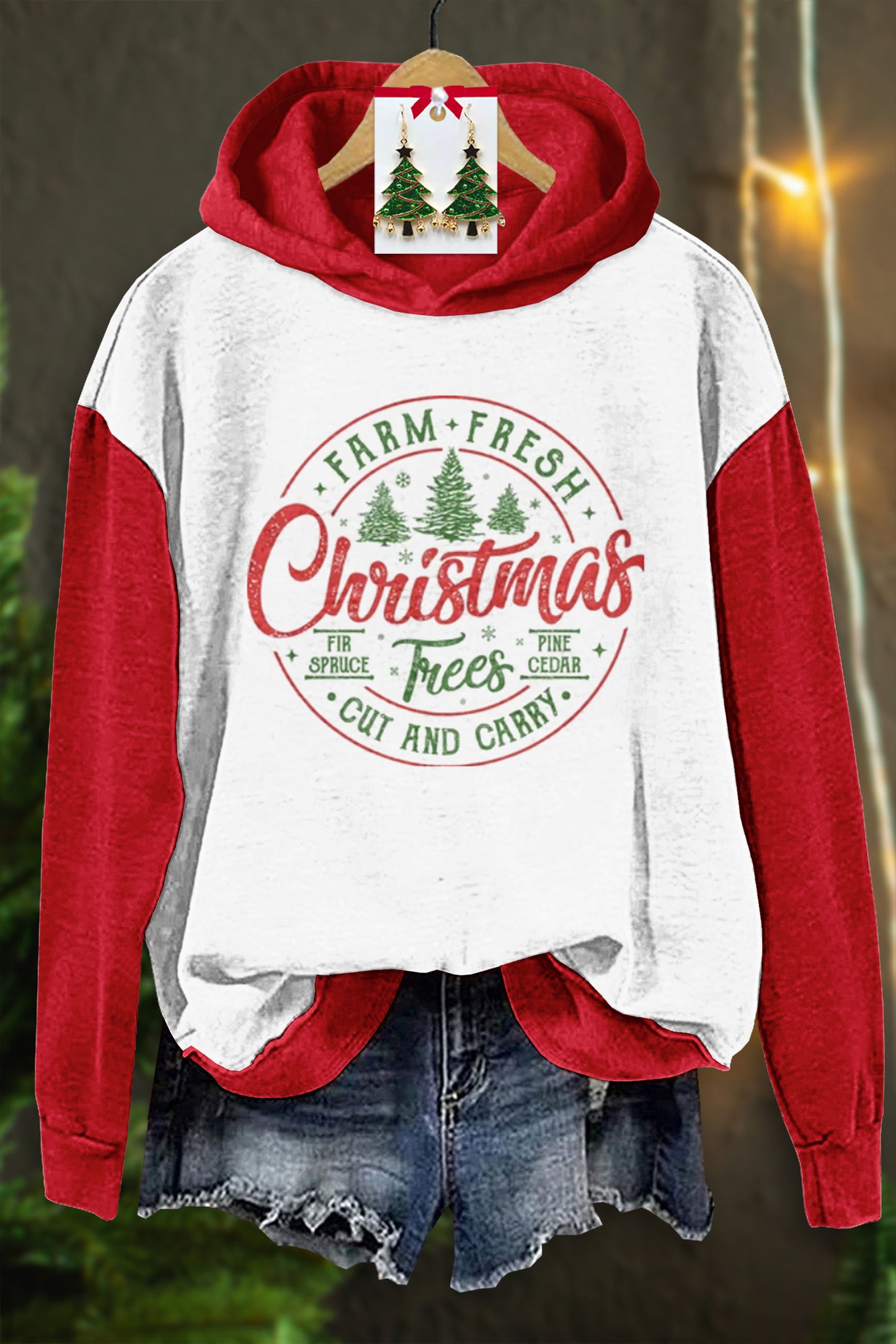 Farm Christmas Trees Sweatshirt