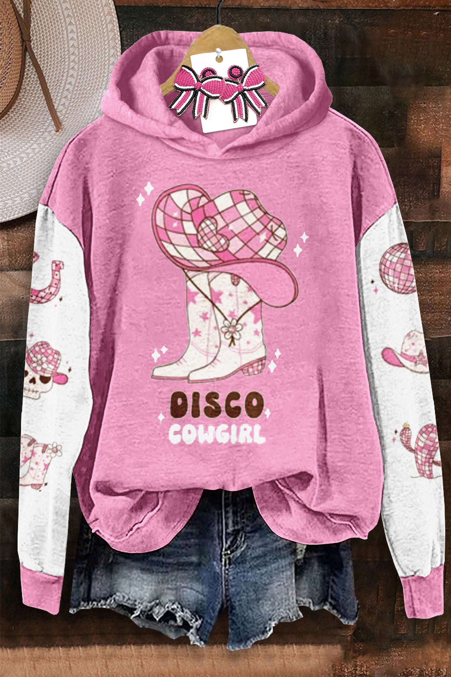 Disco Cowgirl Hooded Sweatshirt