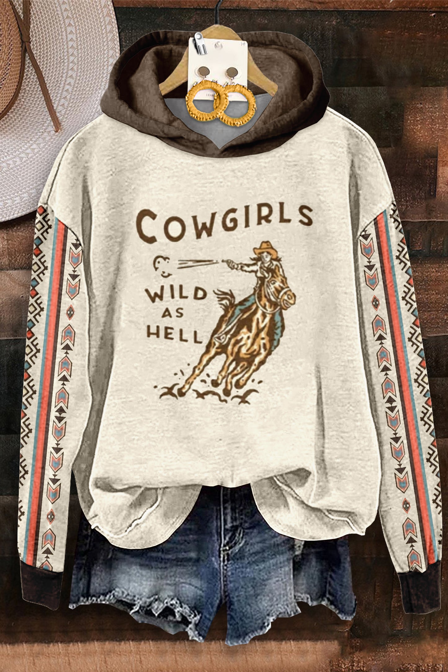 Cowgirls Wild Hooded Sweatshirt