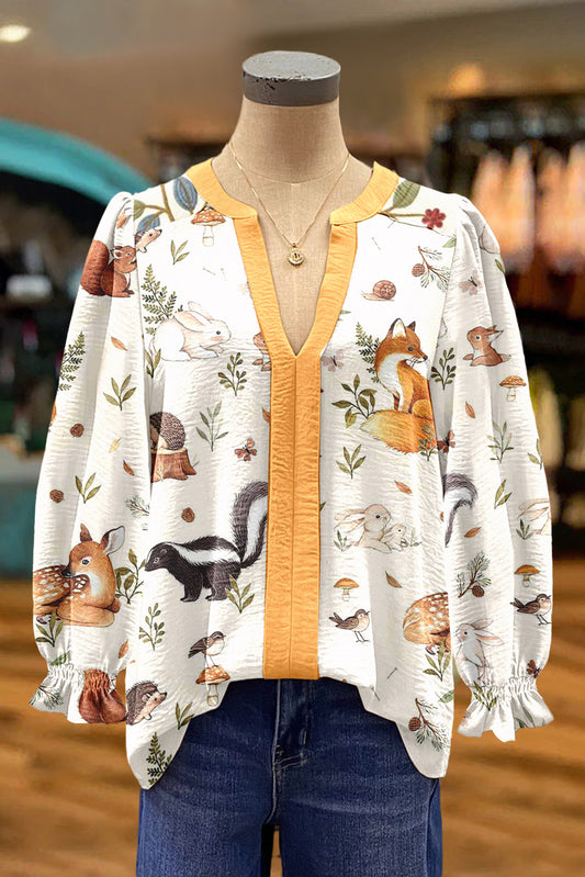 Busy Little Animals Blouse