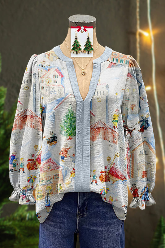 Advent Snow World Blouse